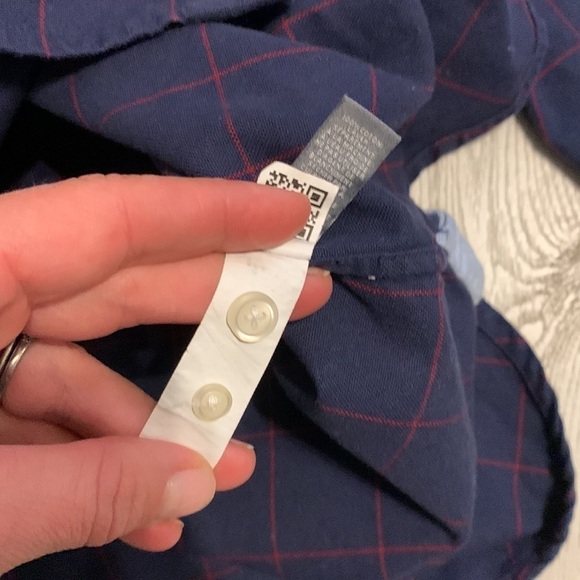 Bonobos Size M Slim Fit Navy/red Plaid windowpane - Picture 10 of 14